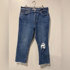 Levi’s ribcage Straight Button Fly Denim Size 32/14